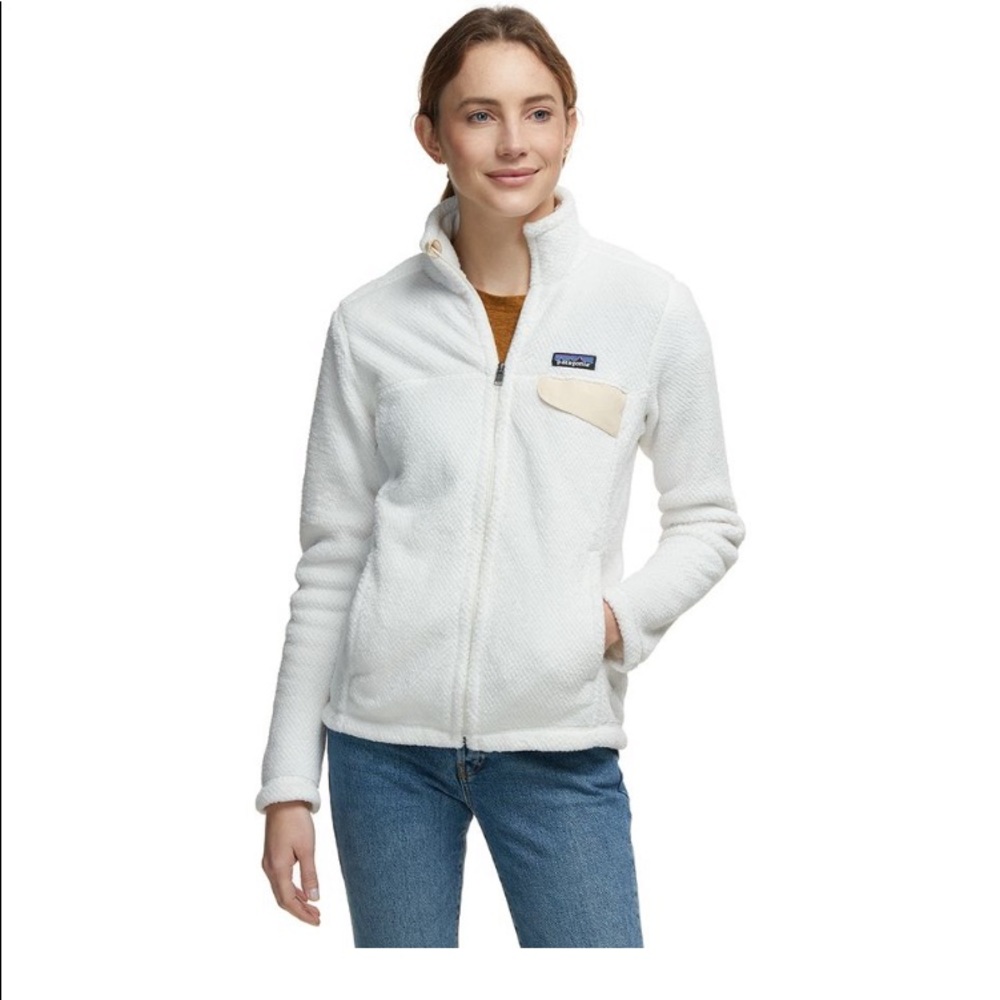 White Patagonia zip up